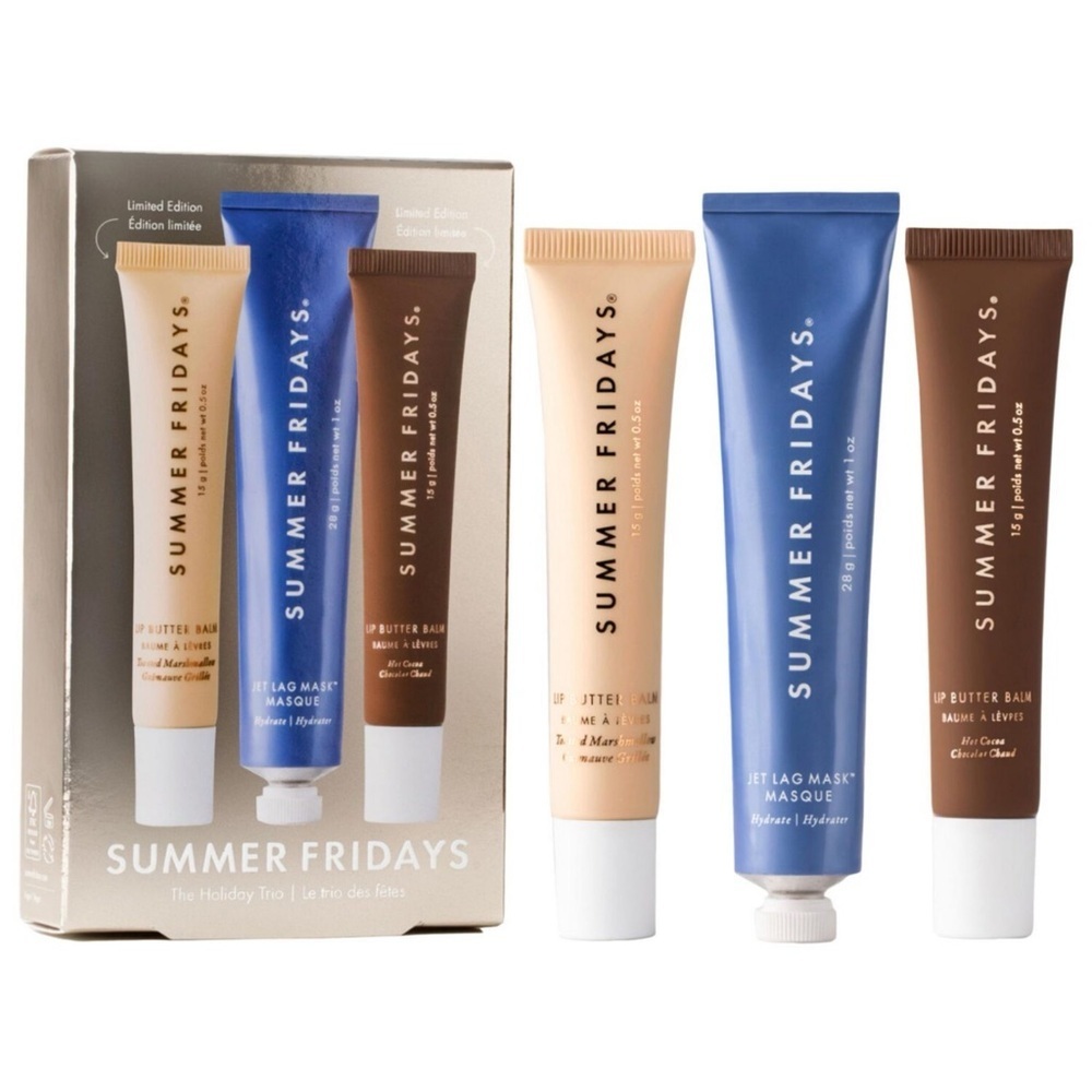 Summer Fridays Lip & Mask Trio - Toasted Marshmallow Cocoa Lip Butter ••BNIB••